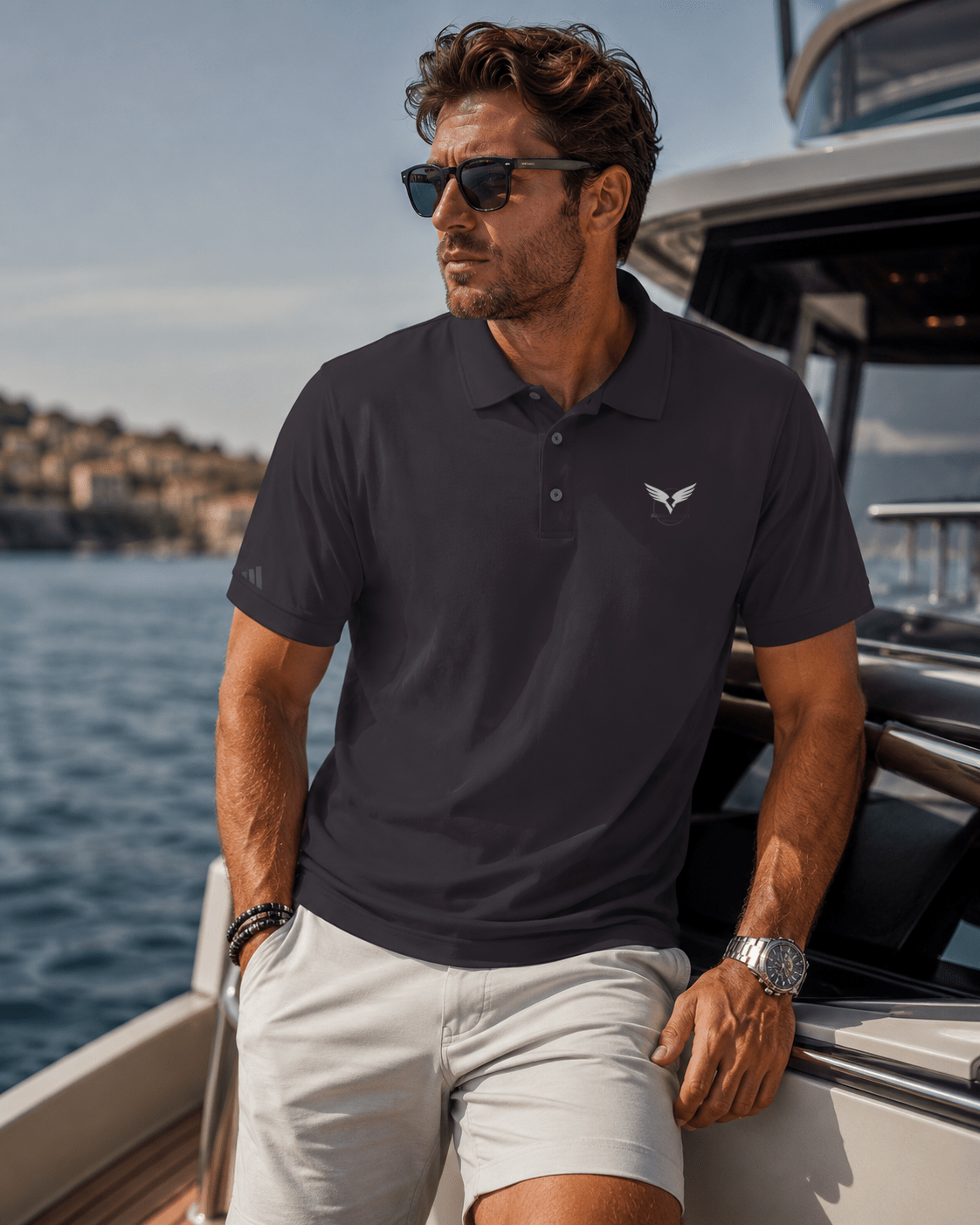 Adidas | Raven Quest Polo | Black - Raven Quest Apparel