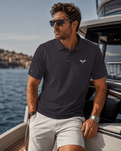 Adidas | Raven Quest Polo | Black - Raven Quest Apparel