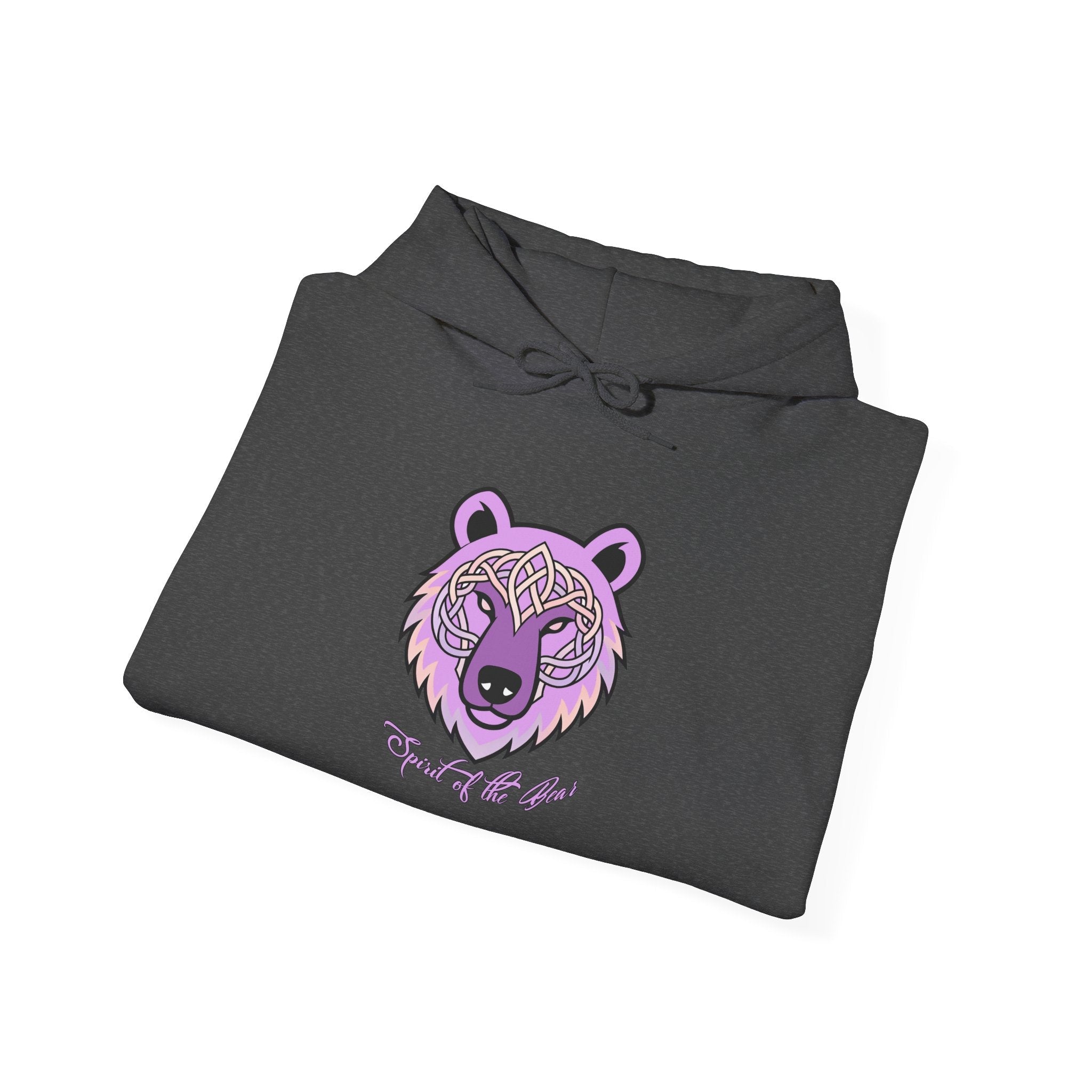 Bear Spirit Hoodie — Tribal Bear Graphic Hooded Sweatshirt - Raven Quest Apparel