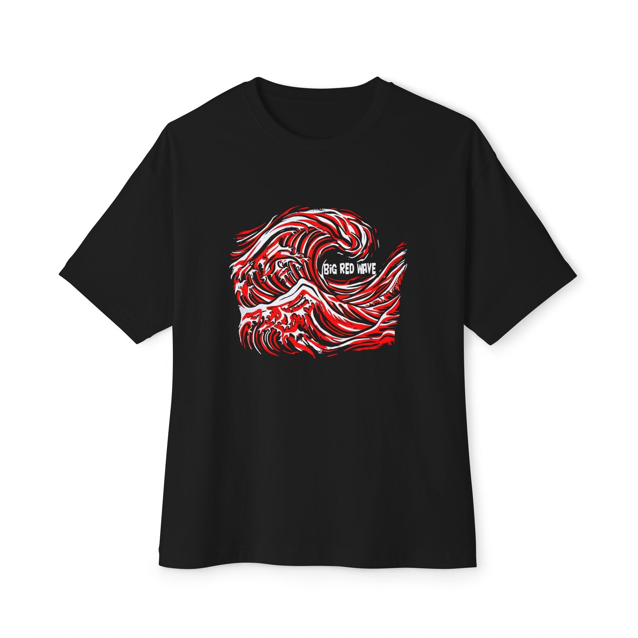 Big Red Wave Graphic Tee | Raven Quest - Raven Quest Apparel
