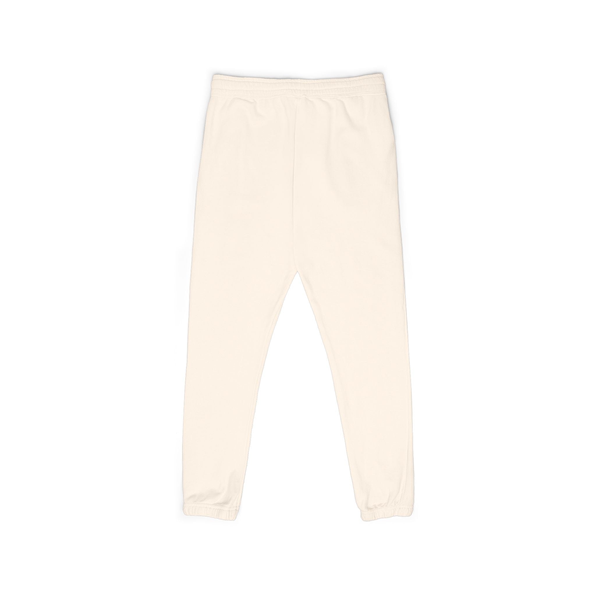 Cream Garment - Dyed Sweatpants — Vertical “Raven ” Side Print - Raven Quest Apparel