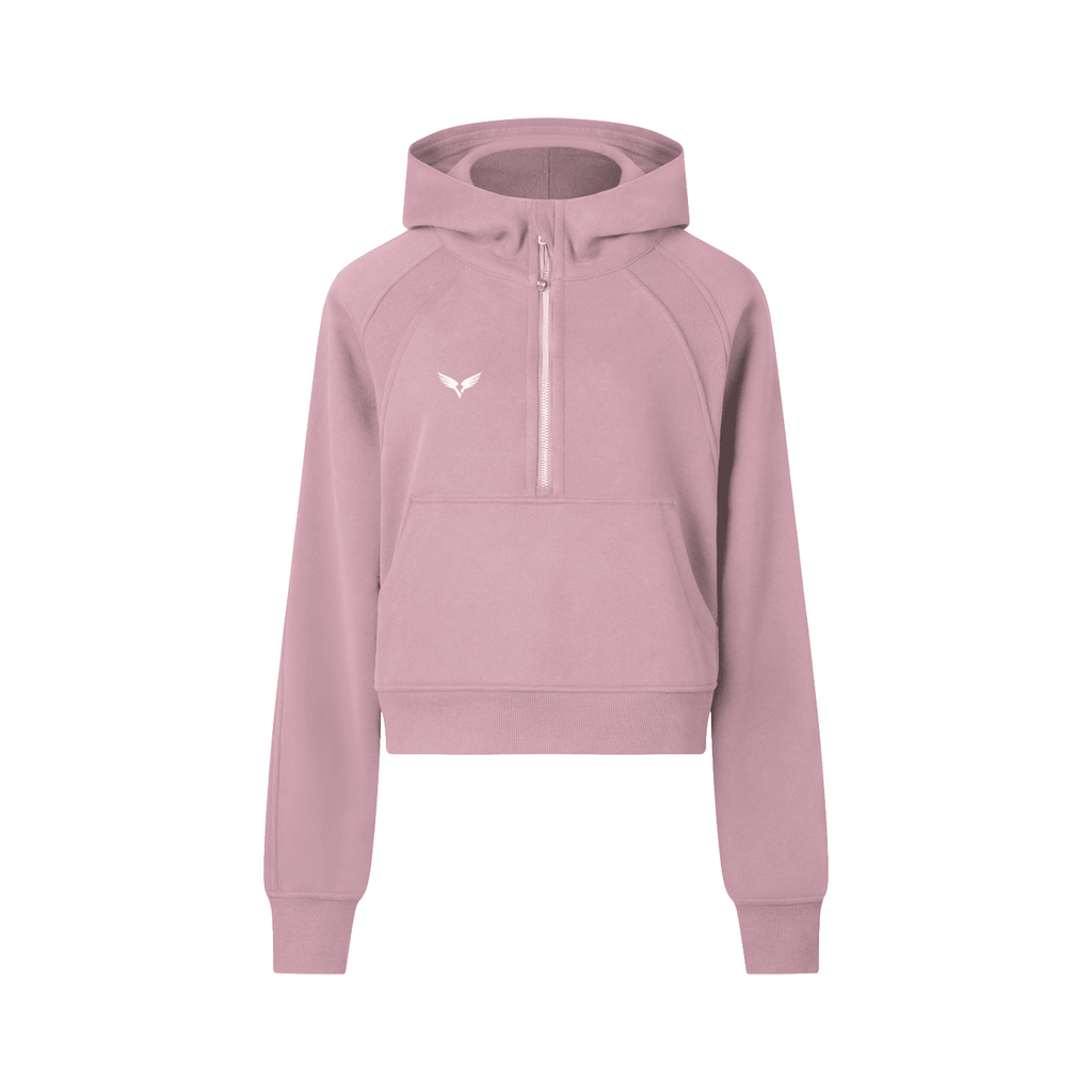 Cropped Half-Zip Hoodie | Raven Quest Apparel - Raven Quest Apparel