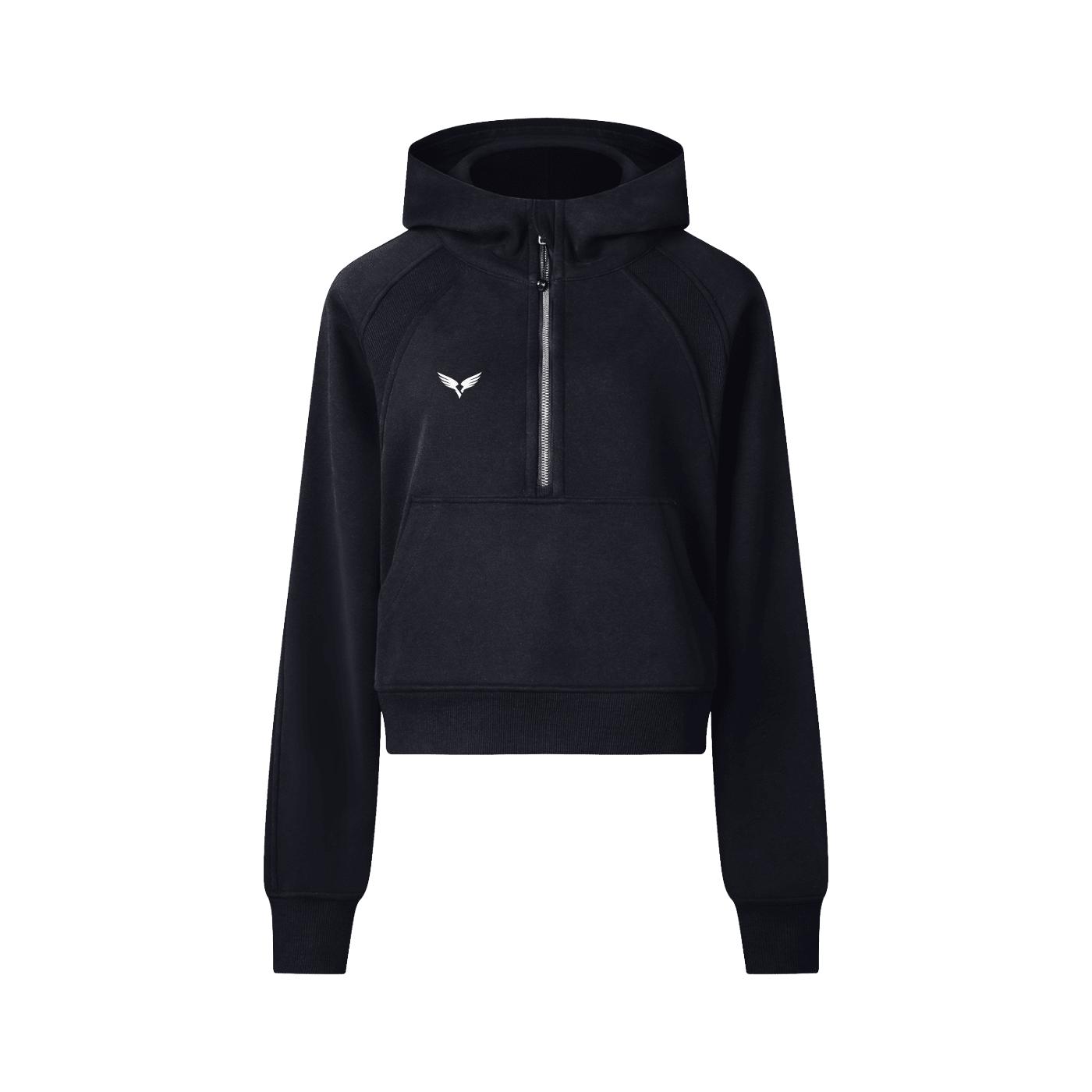 Cropped Half-Zip Hoodie | Raven Quest Apparel - Raven Quest Apparel