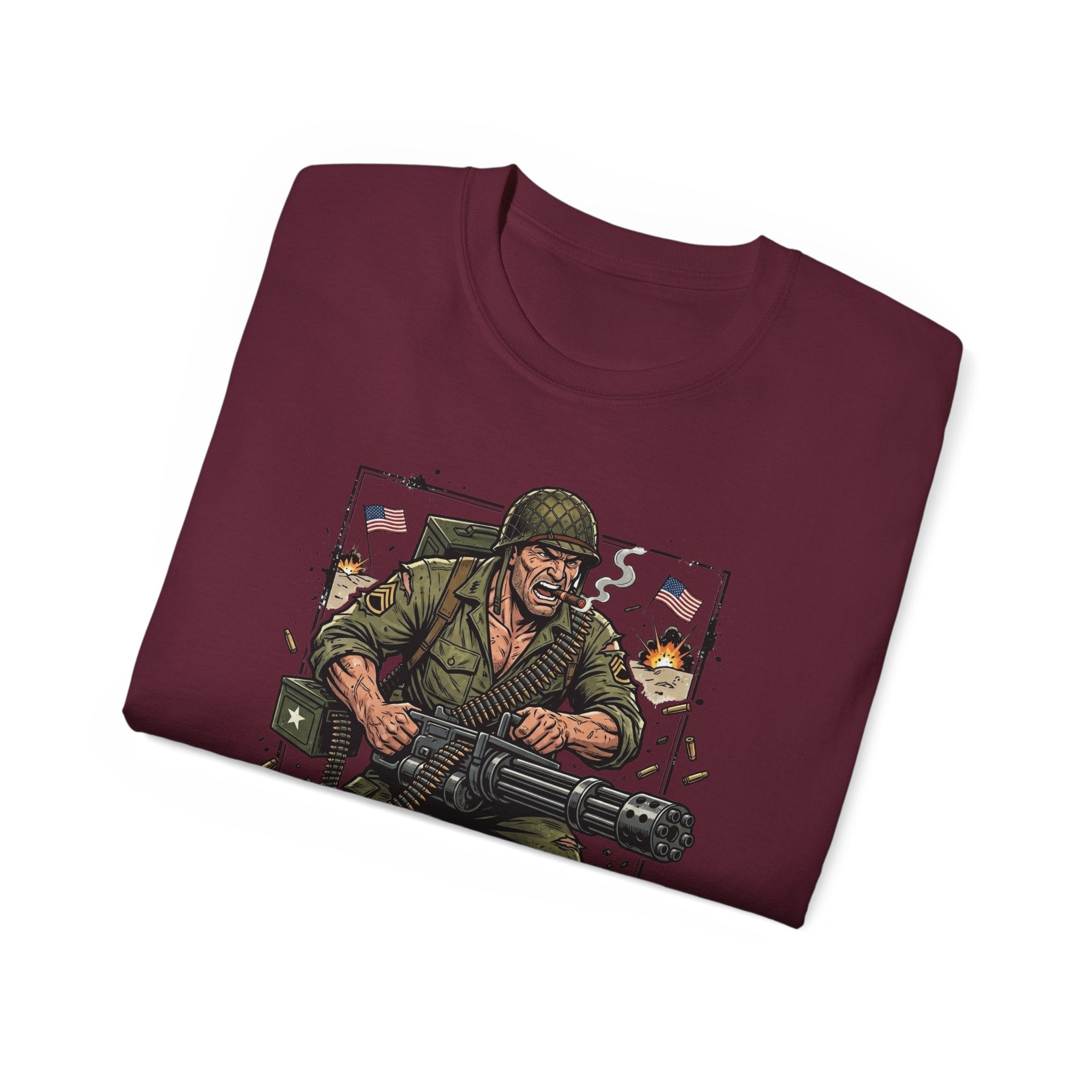 Devil Dogs Military Tee – Vintage Marine Infantry Graphic Shirt - Raven Quest Apparel