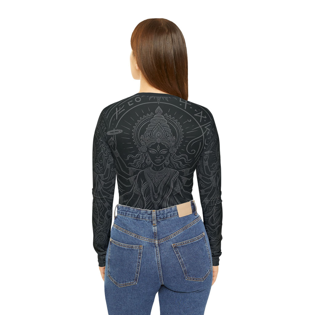 Devine Goddess V-Neck Long Sleeve — Women's Mystic V-Neck | Raven Quest Apparel - Raven Quest Apparel