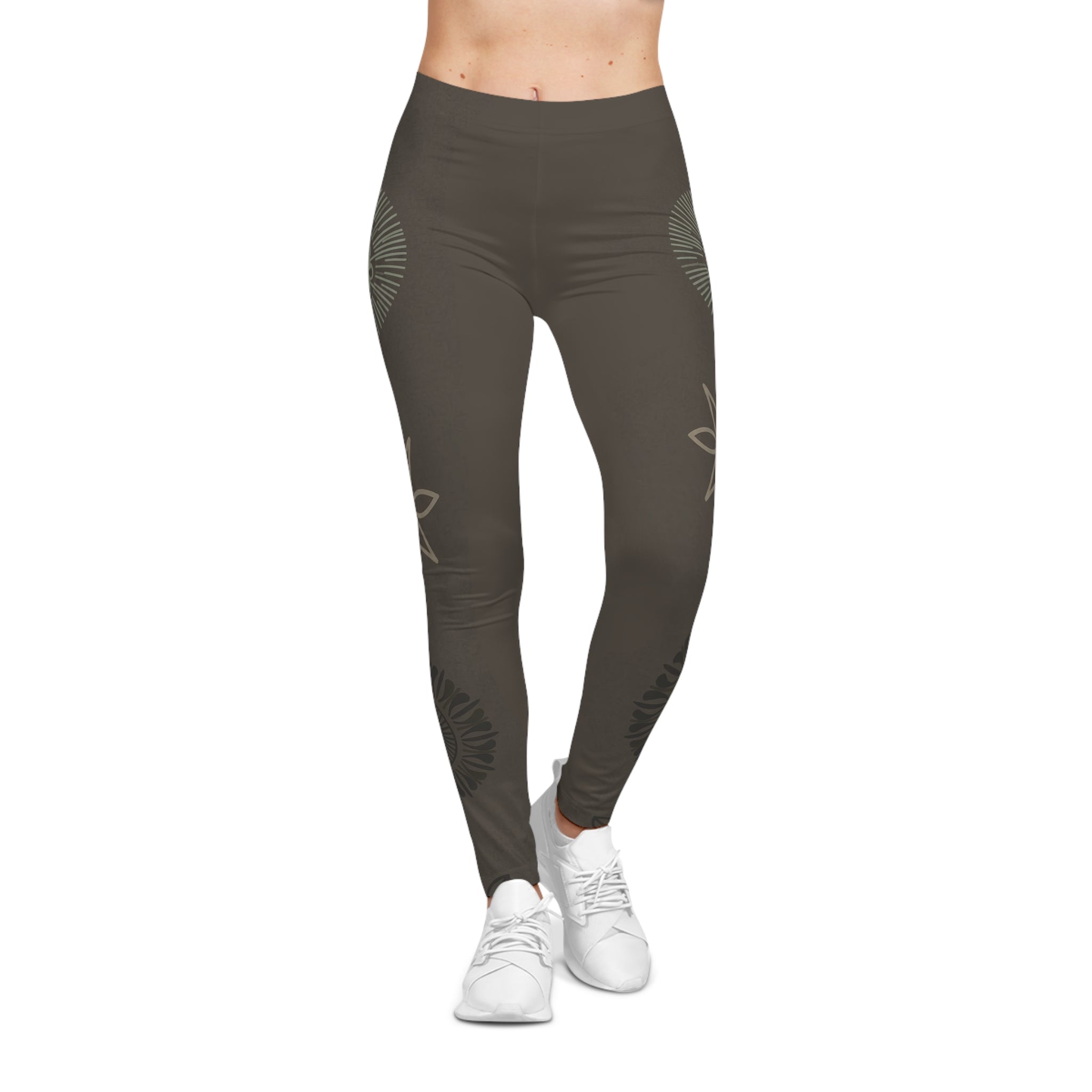 Earth Mandala Leggings — Earth - Tone Yoga & Casual Leggings - Raven Quest Apparel