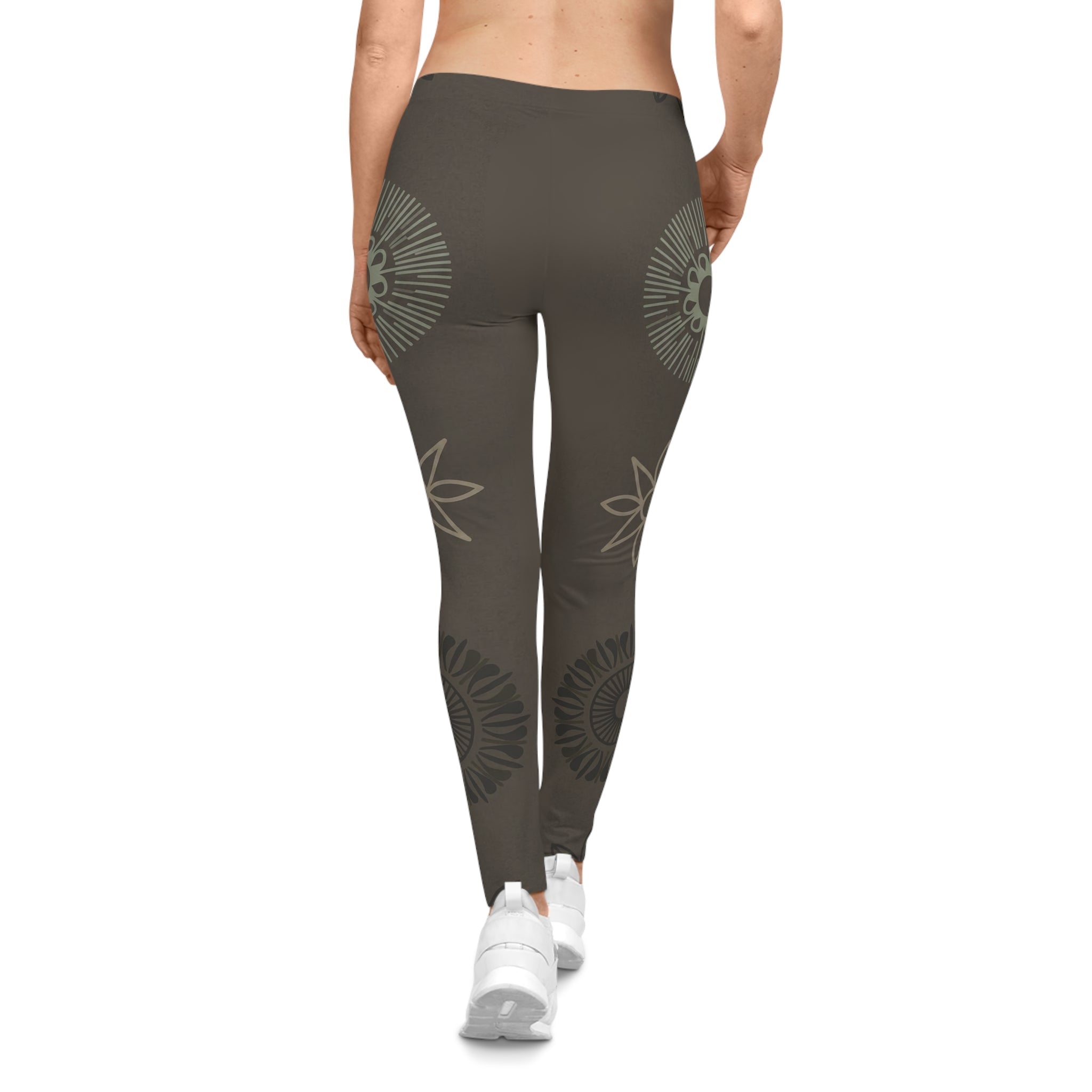 Earth Mandala Leggings — Earth - Tone Yoga & Casual Leggings - Raven Quest Apparel