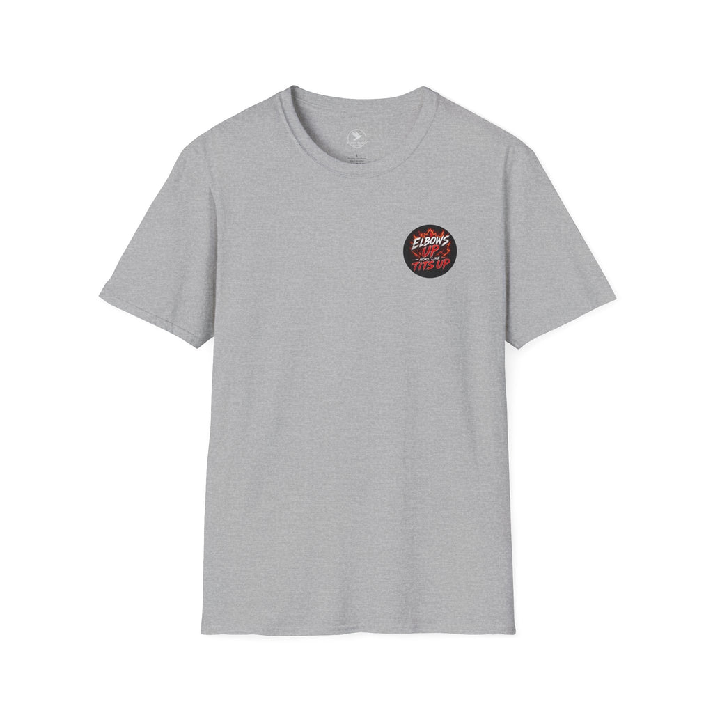 Elbows Up More Like Tits Up T-Shirt - Raven Quest Apparel