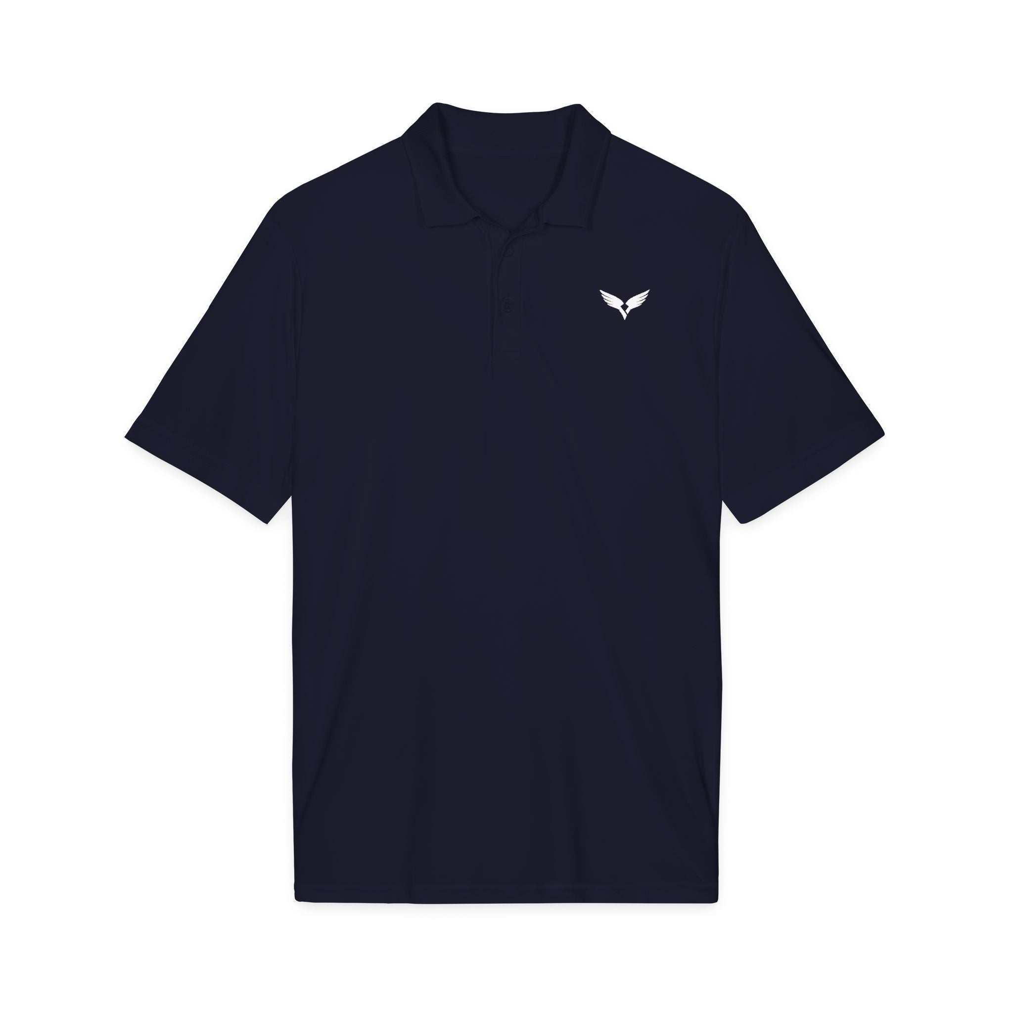 Embroidered Raven Polo Shirt – Performance Golf Polo - Raven Quest Apparel