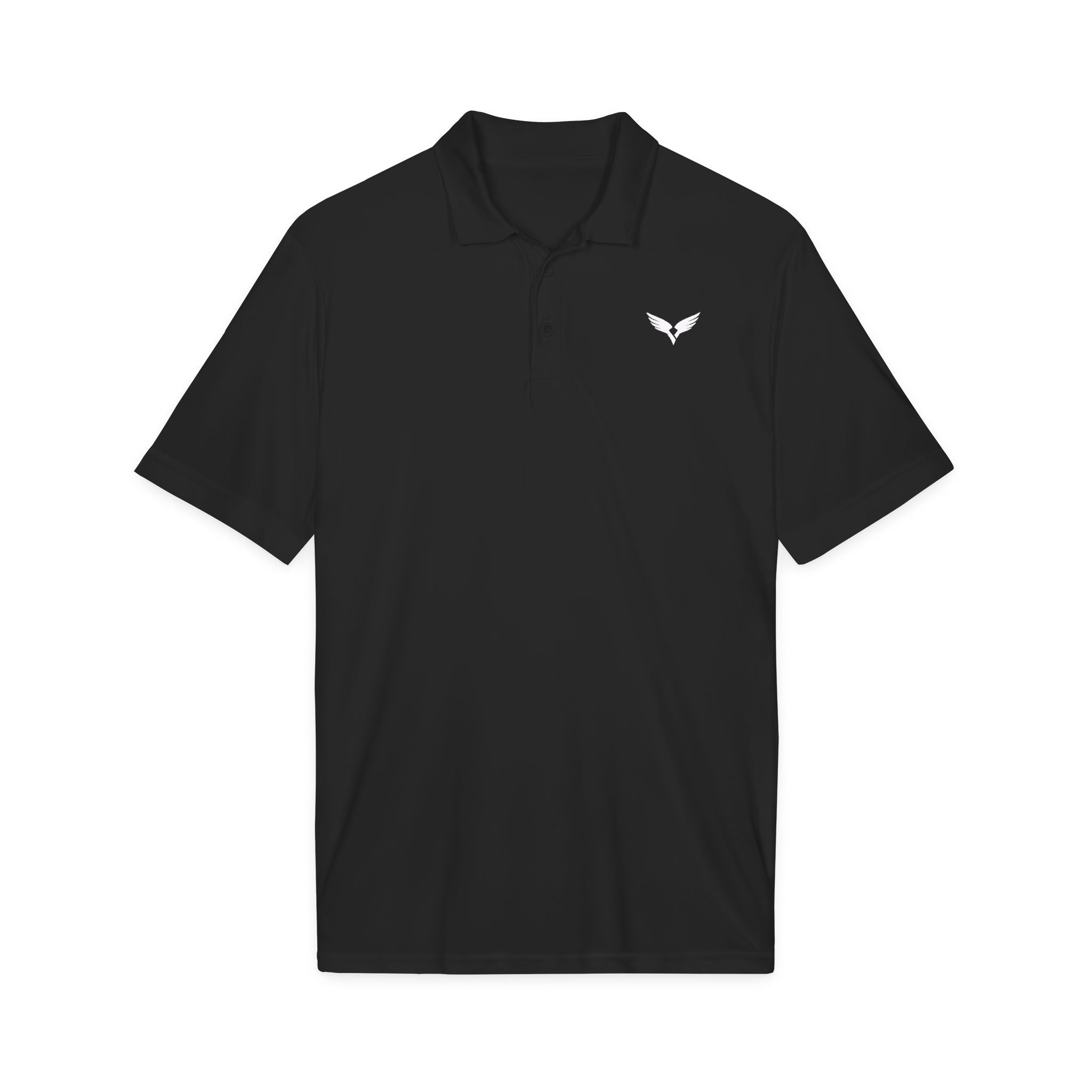 Embroidered Raven Polo Shirt – Performance Golf Polo - Raven Quest Apparel