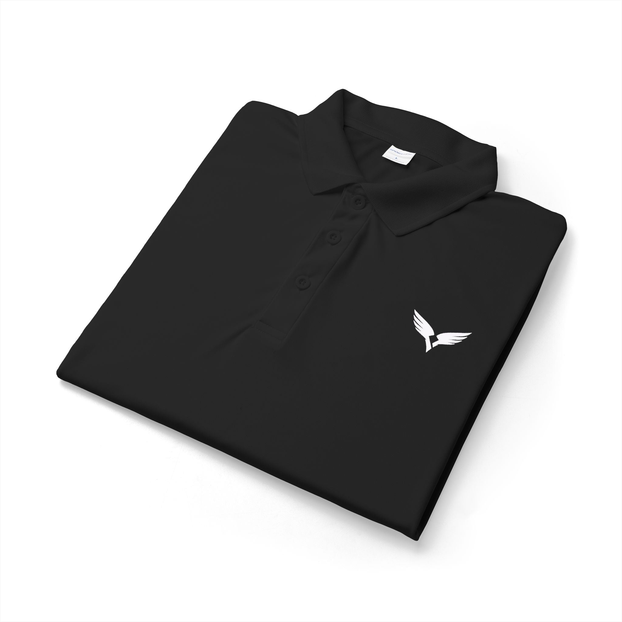 Embroidered Raven Polo Shirt – Performance Golf Polo - Raven Quest Apparel