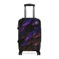 Feathered Night Carry - On Suitcase — Purple & Black Travel Luggage - Raven Quest Apparel