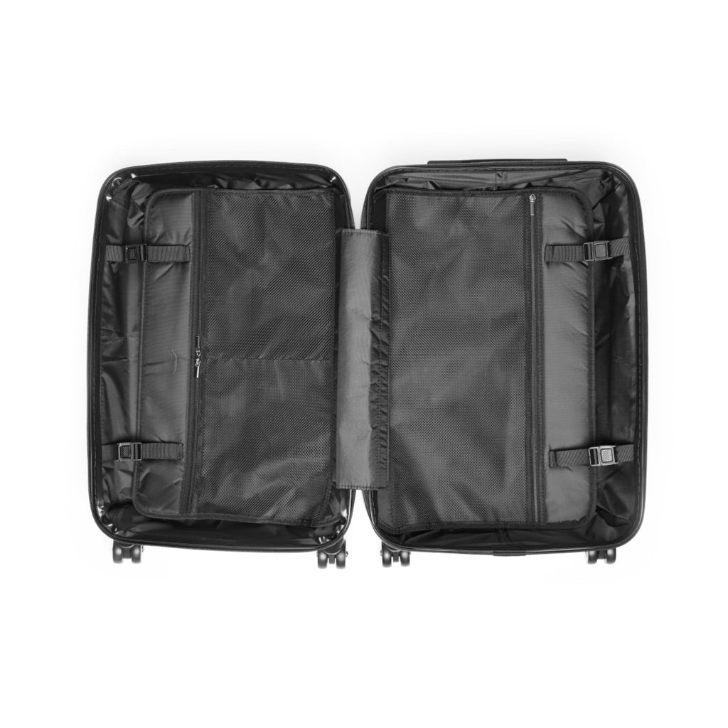 Feathered Night Carry - On Suitcase — Purple & Black Travel Luggage - Raven Quest Apparel