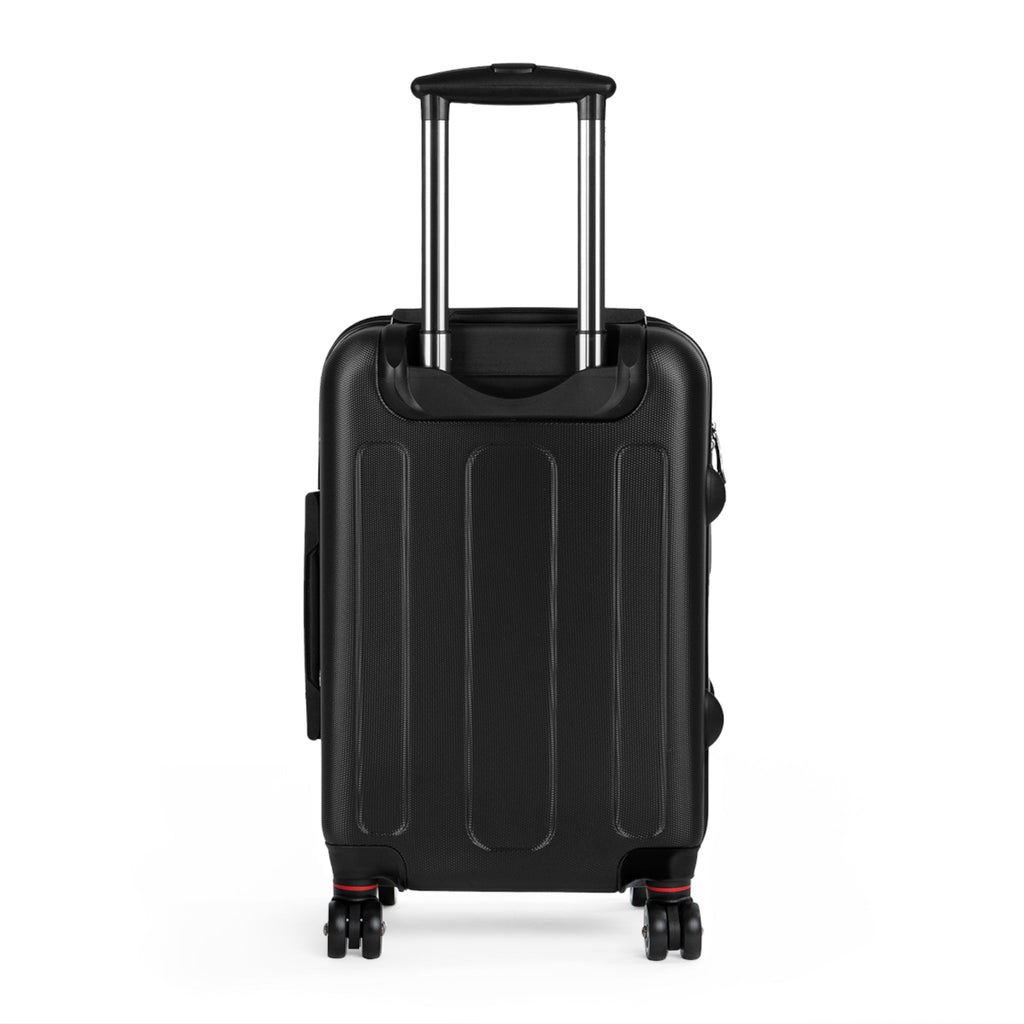 Feathered Night Carry - On Suitcase — Purple & Black Travel Luggage - Raven Quest Apparel