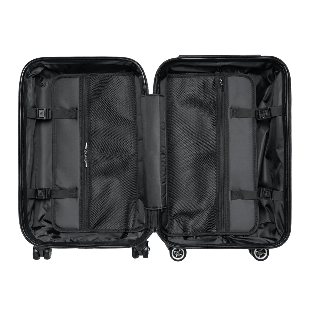 Feathered Night Carry - On Suitcase — Purple & Black Travel Luggage - Raven Quest Apparel