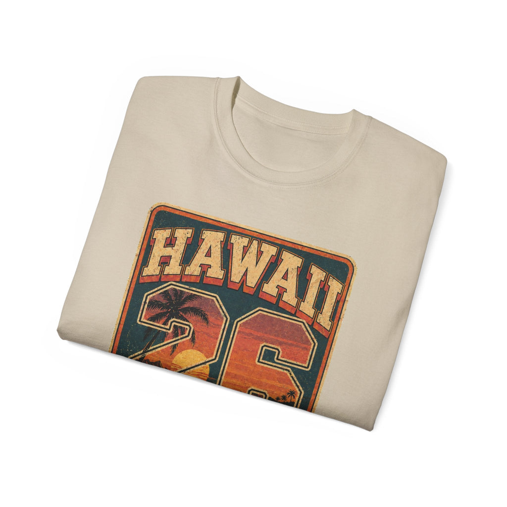 Hawaii 26 Vintage Sunset Tee - Raven Quest Apparel