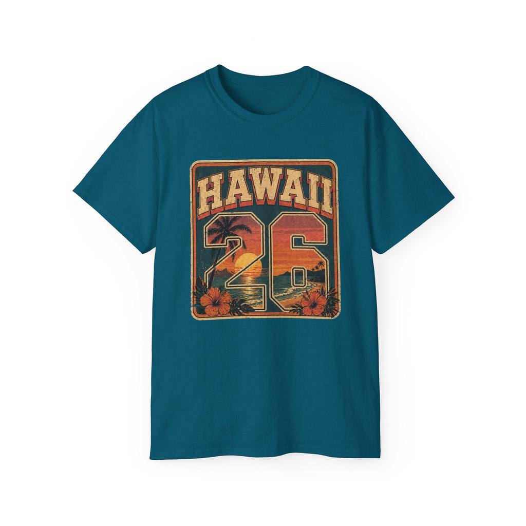 Hawaii 26 Vintage Sunset Tee - Raven Quest Apparel