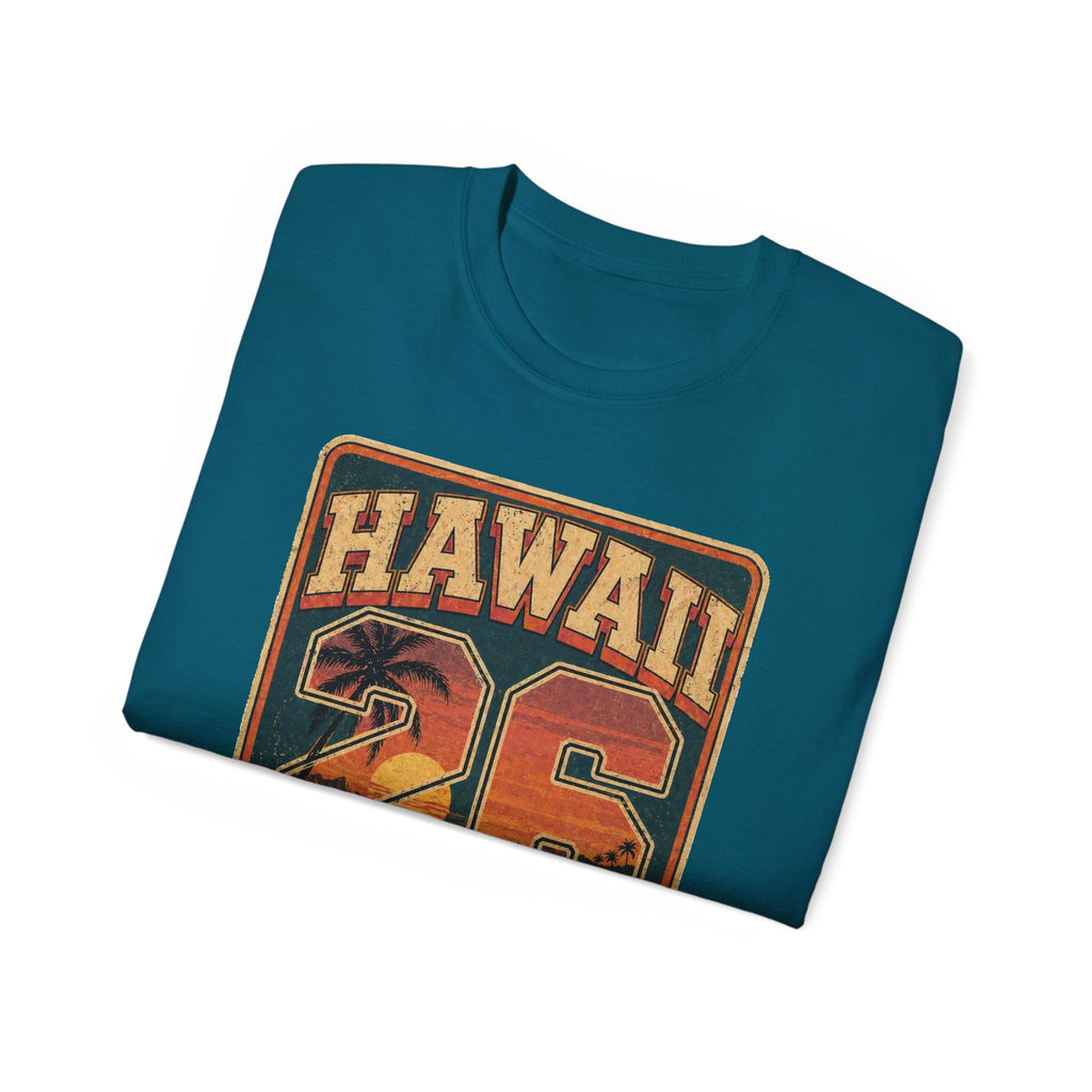 Hawaii 26 Vintage Sunset Tee - Raven Quest Apparel