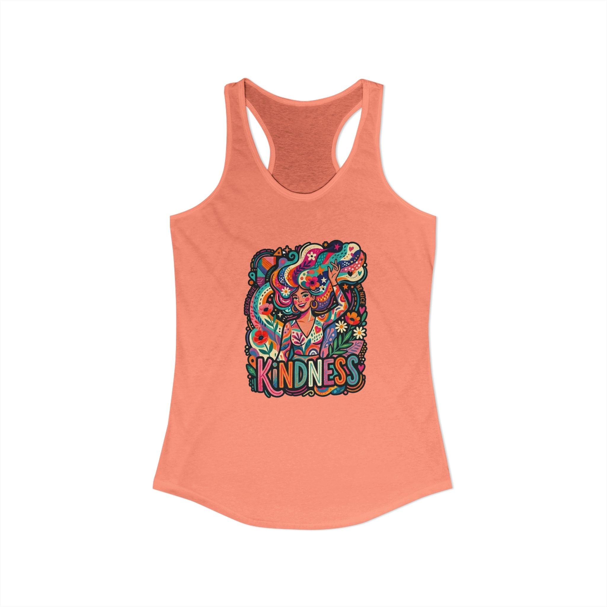 Kindness Women's Ideal Racerback Tank - Raven Quest Apparel