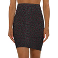 Leopard Print Pencil Skirt — Women's Mid - Waist AOP Fashion Skirt - Raven Quest Apparel