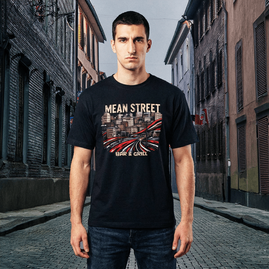 Mean Streets Tee - Raven Quest Apparel