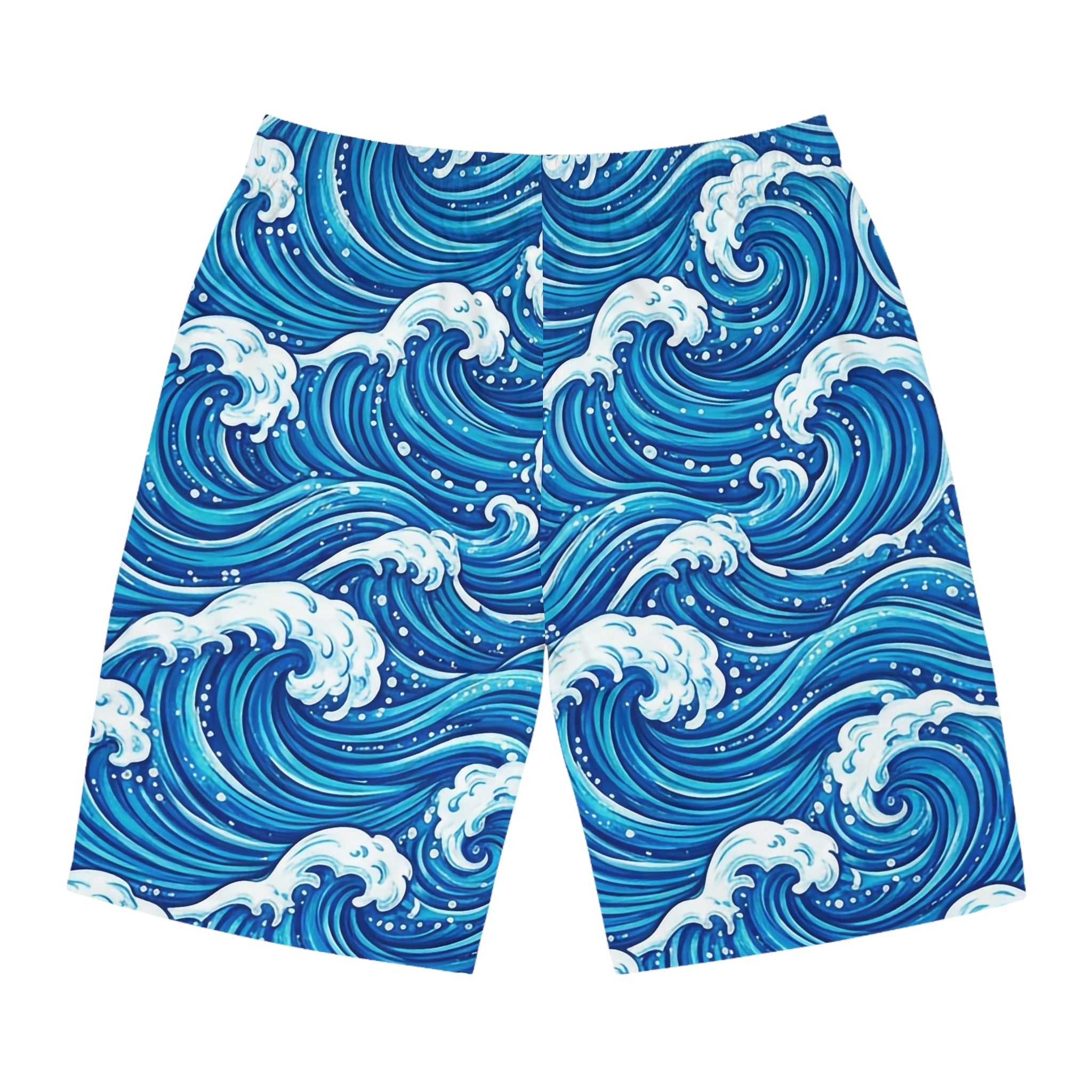 Men's Ocean Wave Board Shorts | Comfortable Summer Swimwear - Raven Quest Apparel