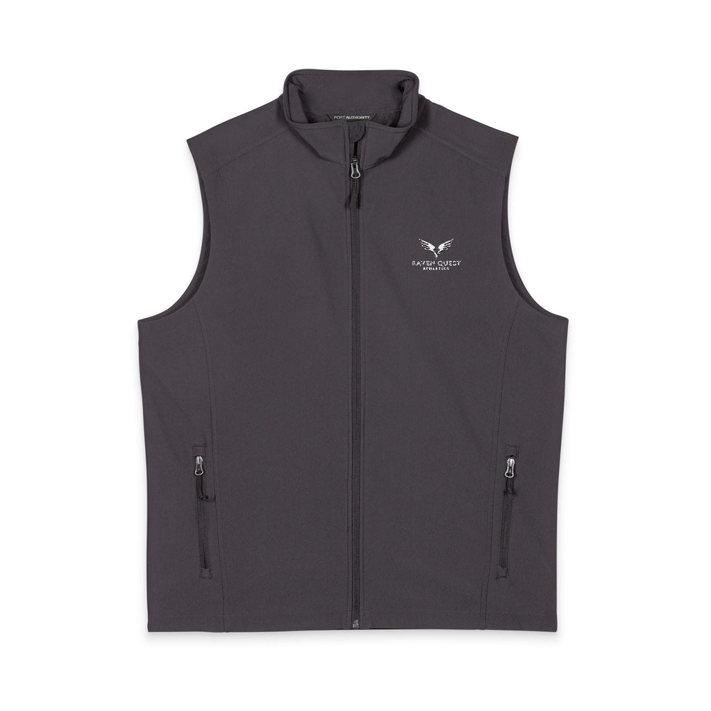 Men's Raven Quest Athletics Soft Shell Vest — Embroidered Raven Logo - Raven Quest Apparel