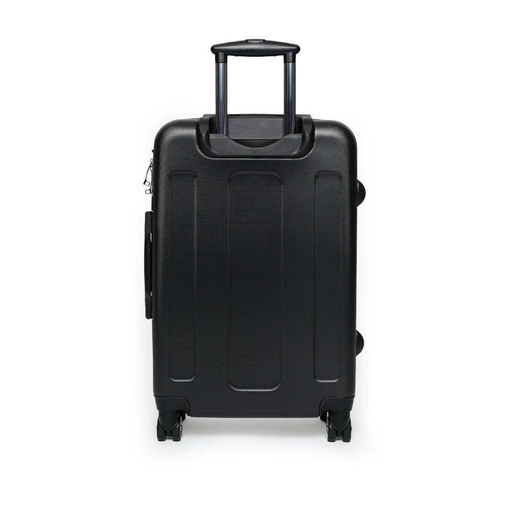 Ocean Wave Carry - On Suitcase — Blue Nautical Surf Pattern Travel Luggage - Raven Quest Apparel
