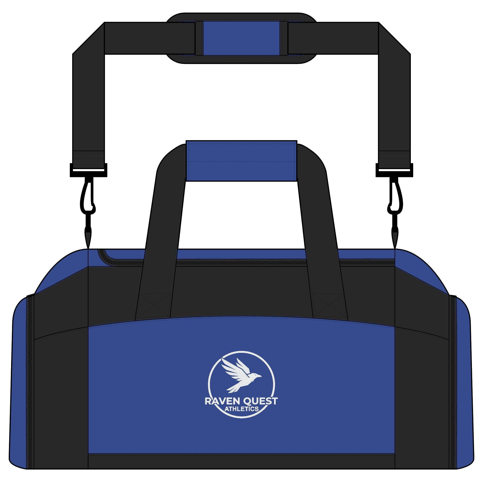 Raven Quest Athletics Gym Bag – Durable Sports Duffle with Logo - Raven Quest Apparel