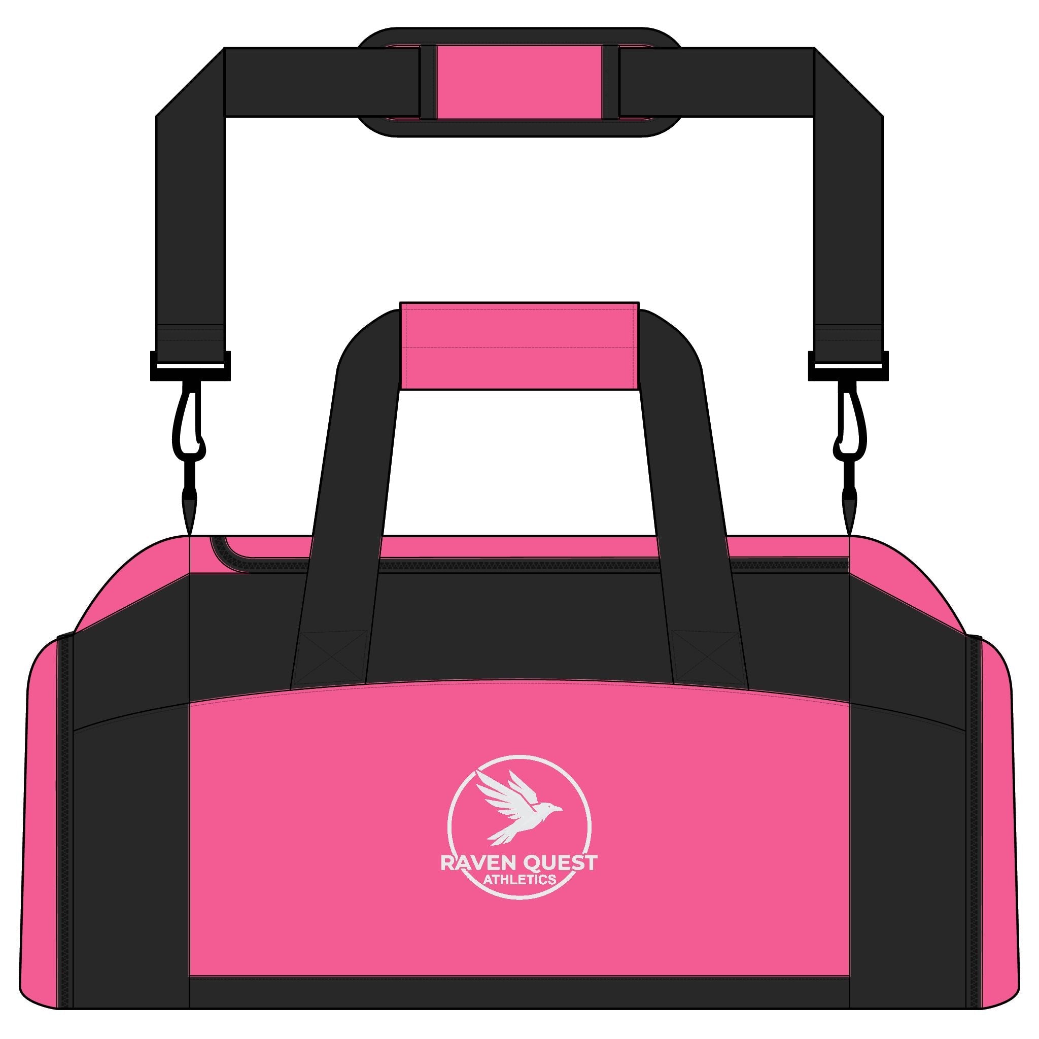 Raven Quest Athletics Gym Bag – Durable Sports Duffle with Logo - Raven Quest Apparel