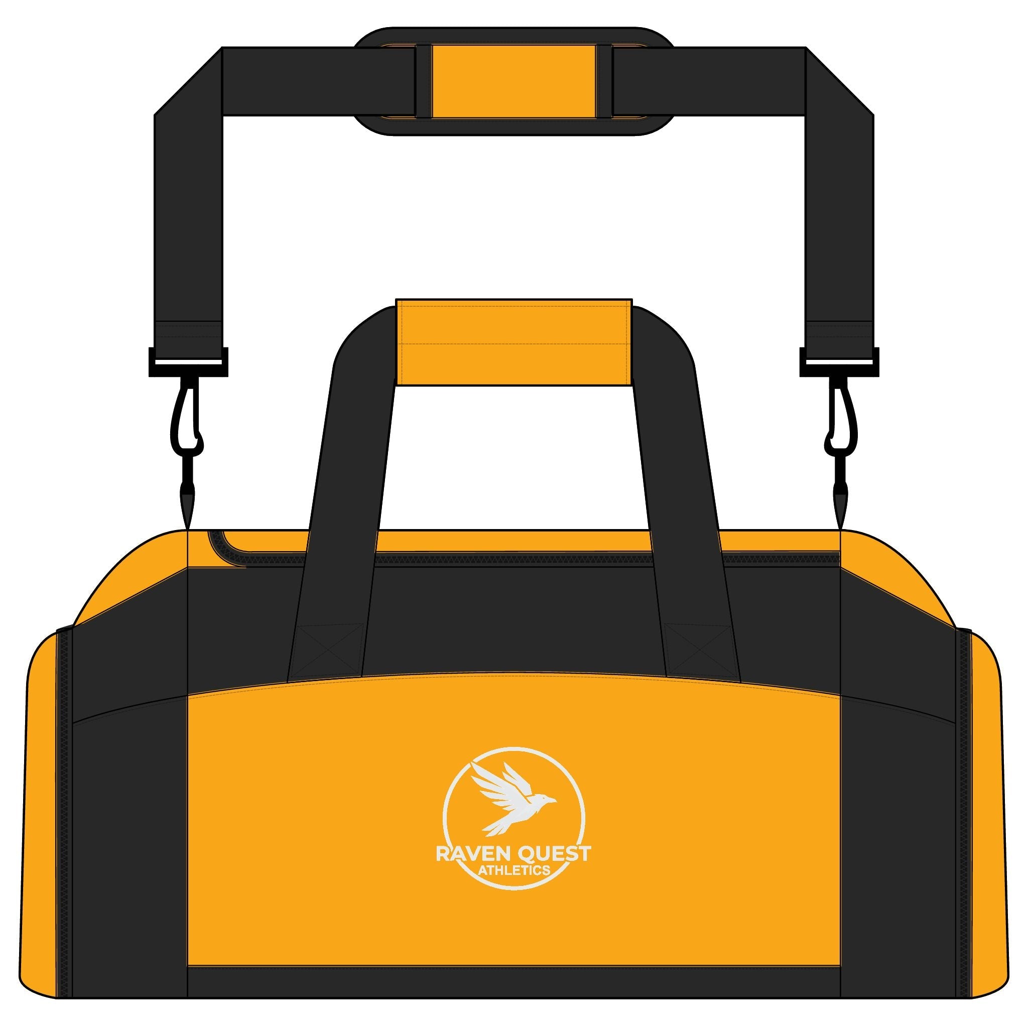 Raven Quest Athletics Gym Bag – Durable Sports Duffle with Logo - Raven Quest Apparel