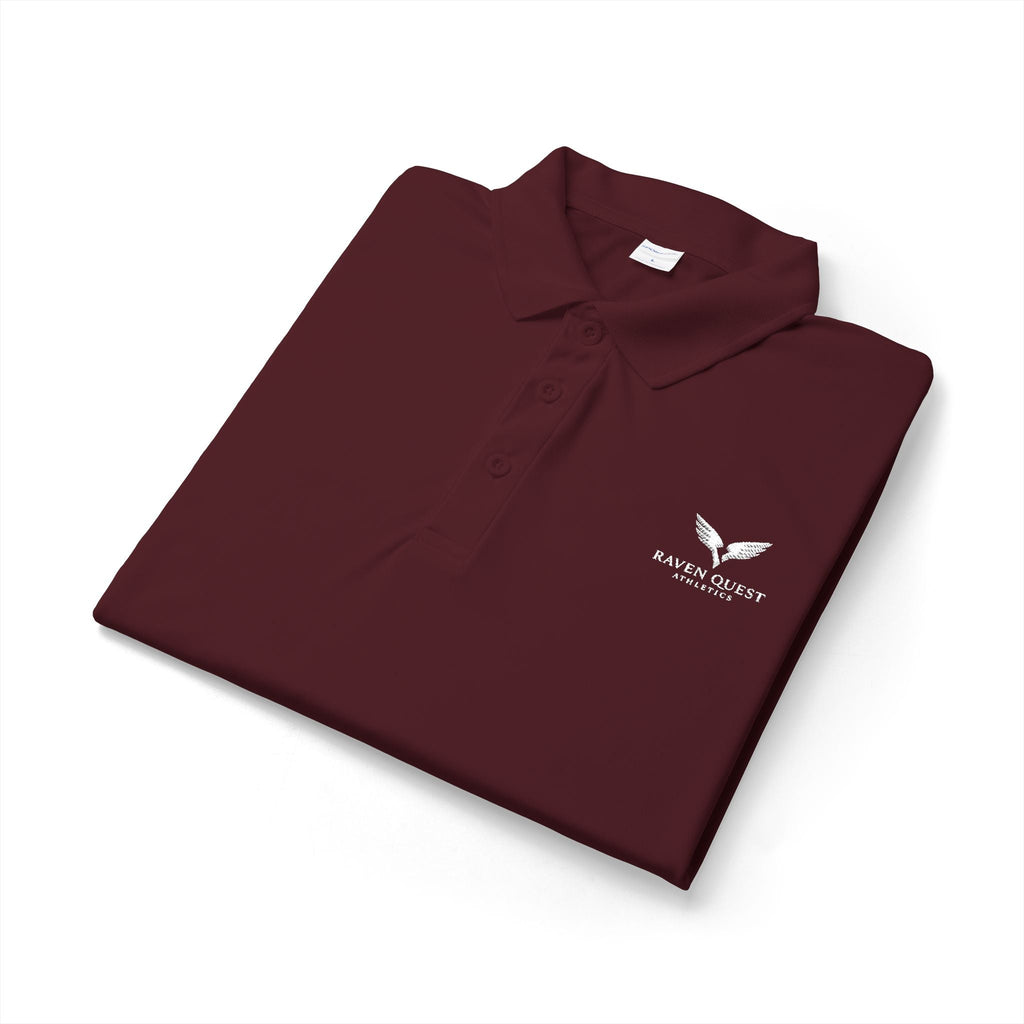 Raven Quest Athletics Logo Polo Shirt — Embroidered Golf Polo | Raven Quest Apparel - Raven Quest Apparel