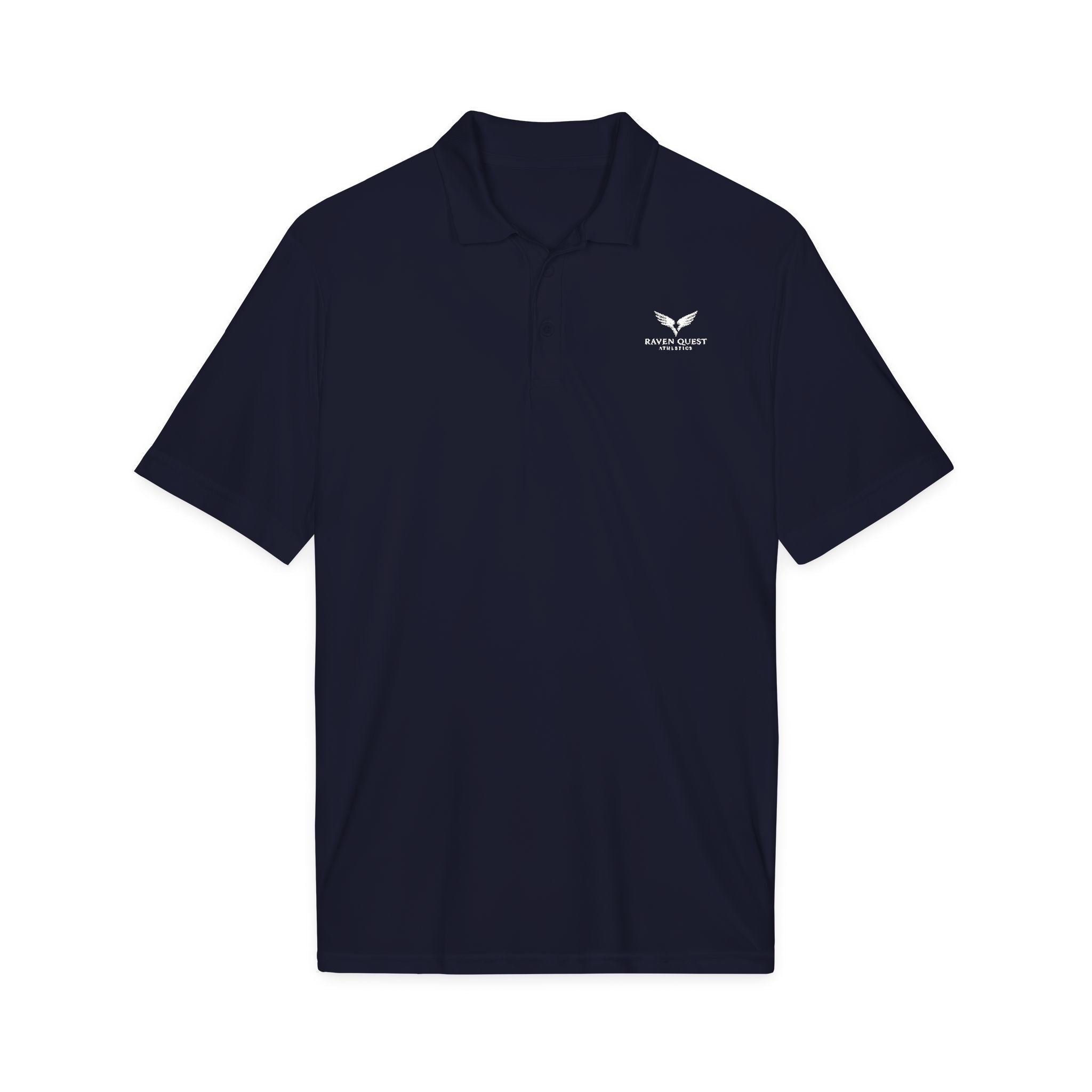 Raven Quest Athletics Logo Polo Shirt — Embroidered Golf Polo | Raven Quest Apparel - Raven Quest Apparel