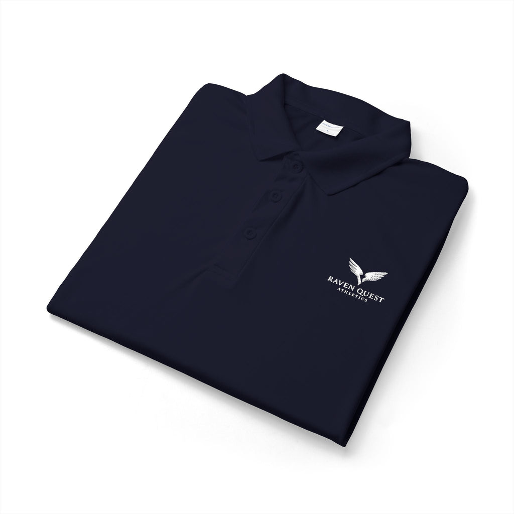 Raven Quest Athletics Logo Polo Shirt — Embroidered Golf Polo | Raven Quest Apparel - Raven Quest Apparel