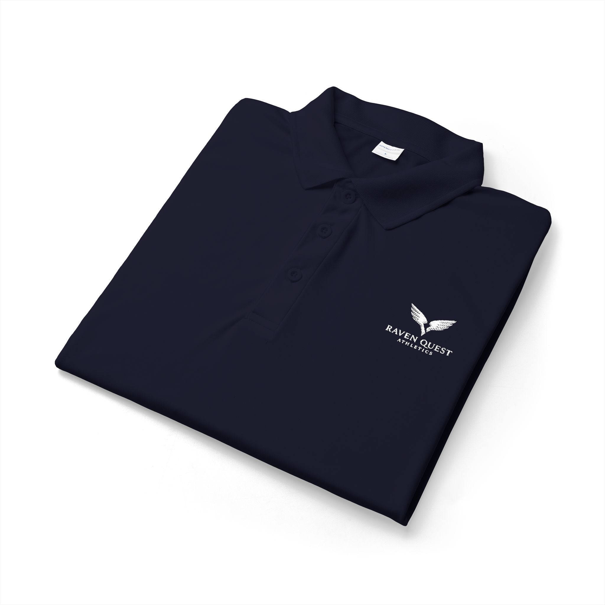 Raven Quest Athletics Logo Polo Shirt — Embroidered Golf Polo | Raven Quest Apparel - Raven Quest Apparel