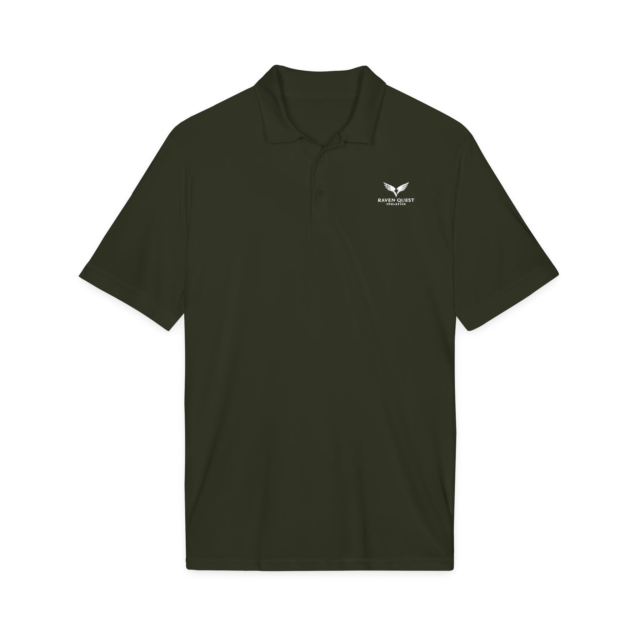 Raven Quest Athletics Logo Polo Shirt — Embroidered Golf Polo | Raven Quest Apparel - Raven Quest Apparel