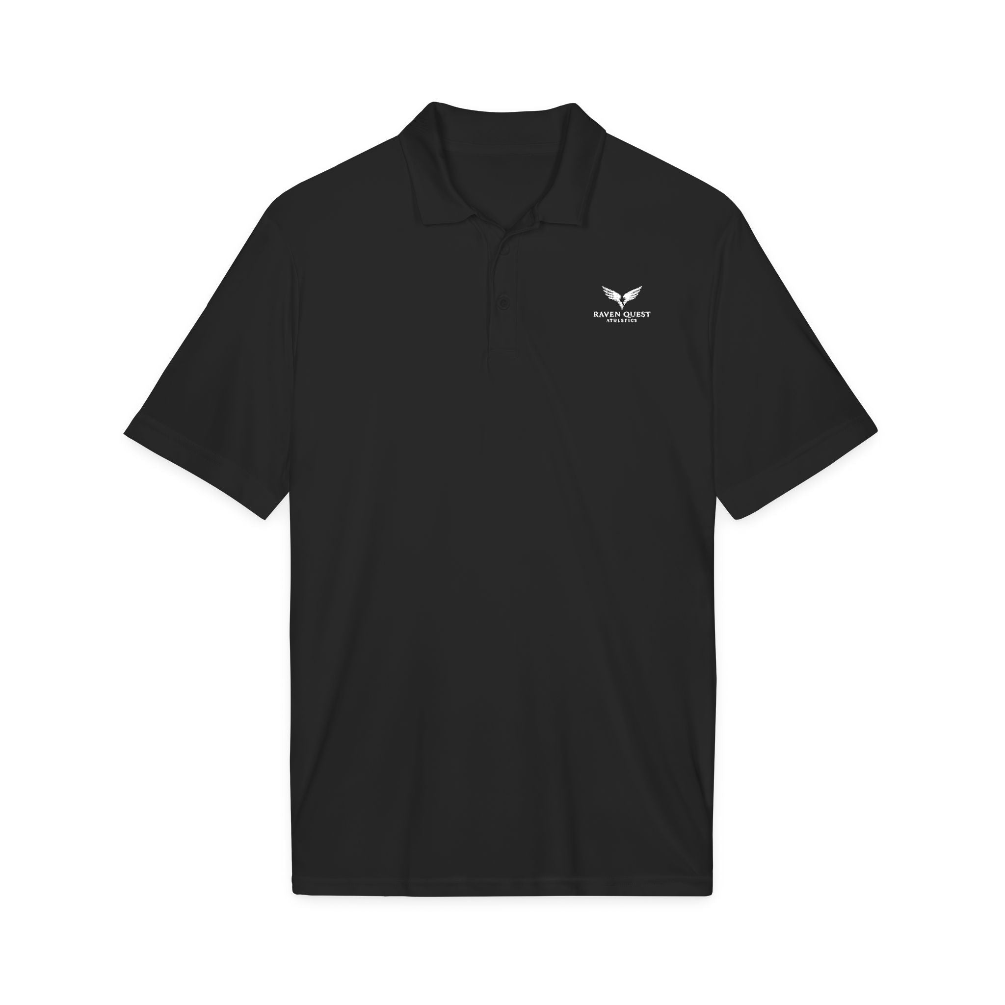 Raven Quest Athletics Logo Polo Shirt — Embroidered Golf Polo | Raven Quest Apparel - Raven Quest Apparel