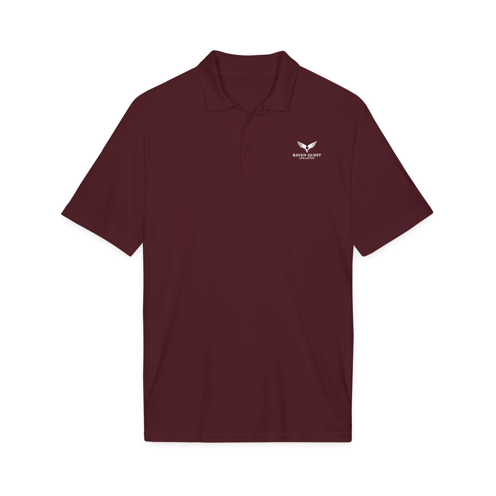 Raven Quest Athletics Logo Polo Shirt — Embroidered Golf Polo | Raven Quest Apparel - Raven Quest Apparel