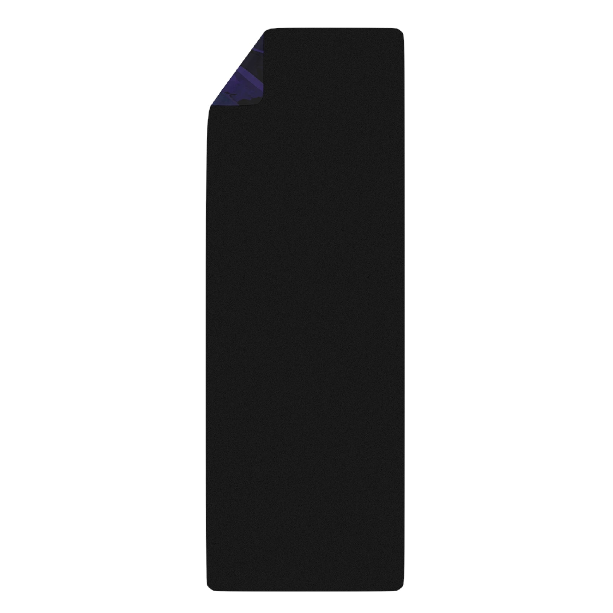 Raven Quest Feather - Pattern Rubber Yoga Mat — Non - Slip Exercise Mat with Logo - Raven Quest Apparel