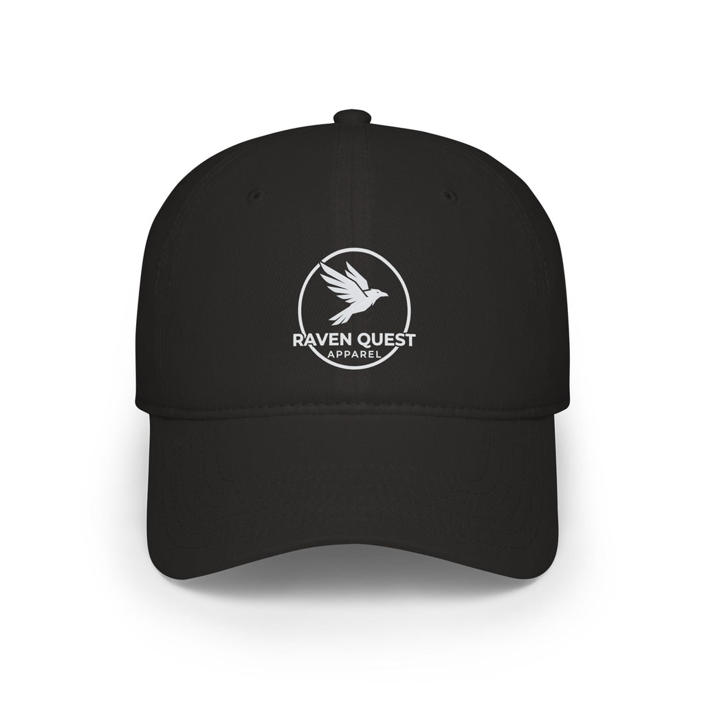 Raven Quest Low - Profile Baseball Cap — Embroidered Raven Logo Hat - Raven Quest Apparel