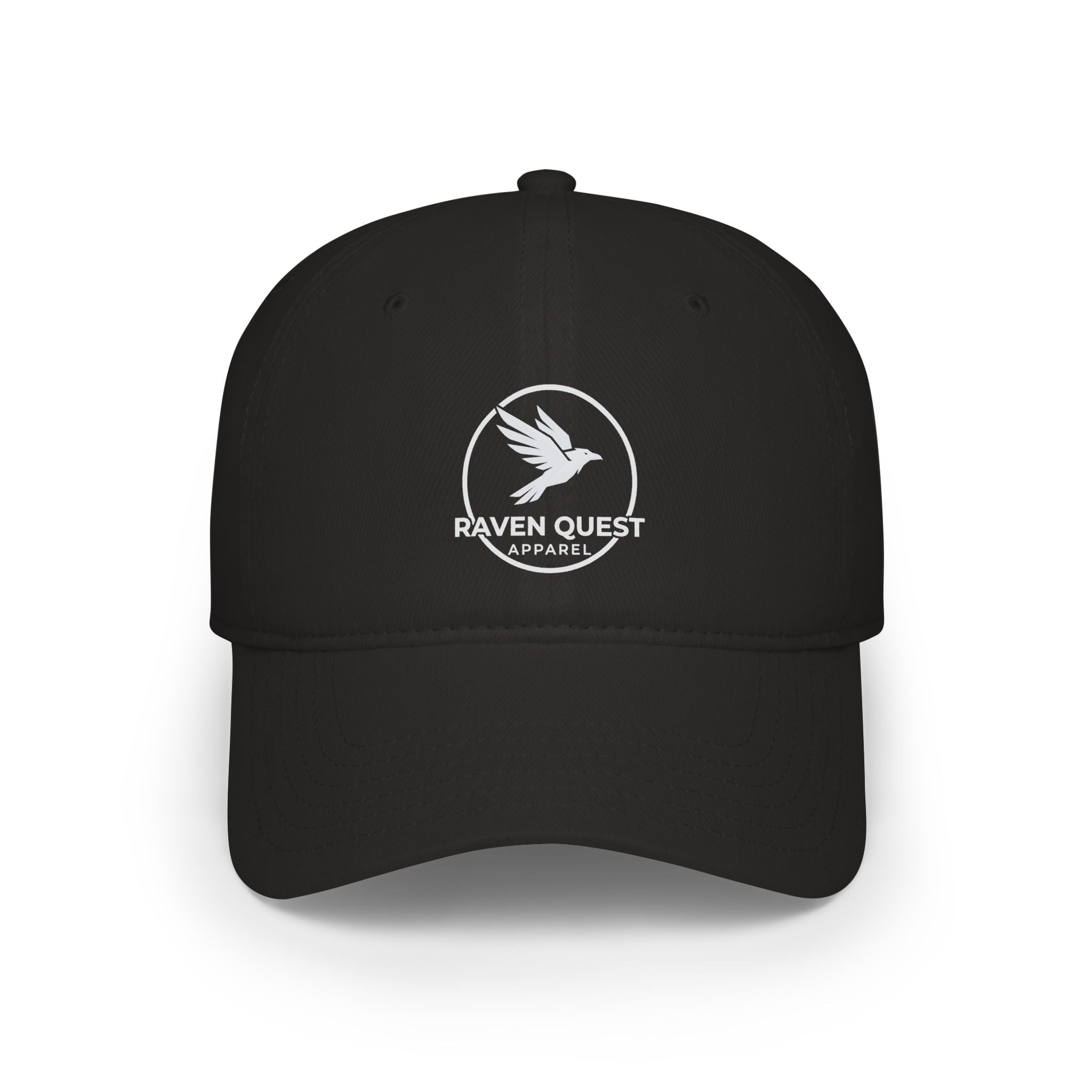 Raven Quest Low - Profile Baseball Cap — Embroidered Raven Logo Hat - Raven Quest Apparel