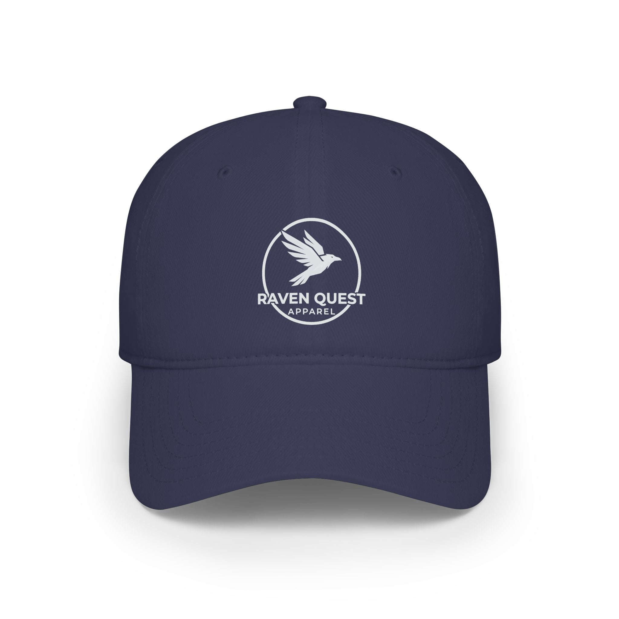 Raven Quest Low - Profile Baseball Cap — Embroidered Raven Logo Hat - Raven Quest Apparel