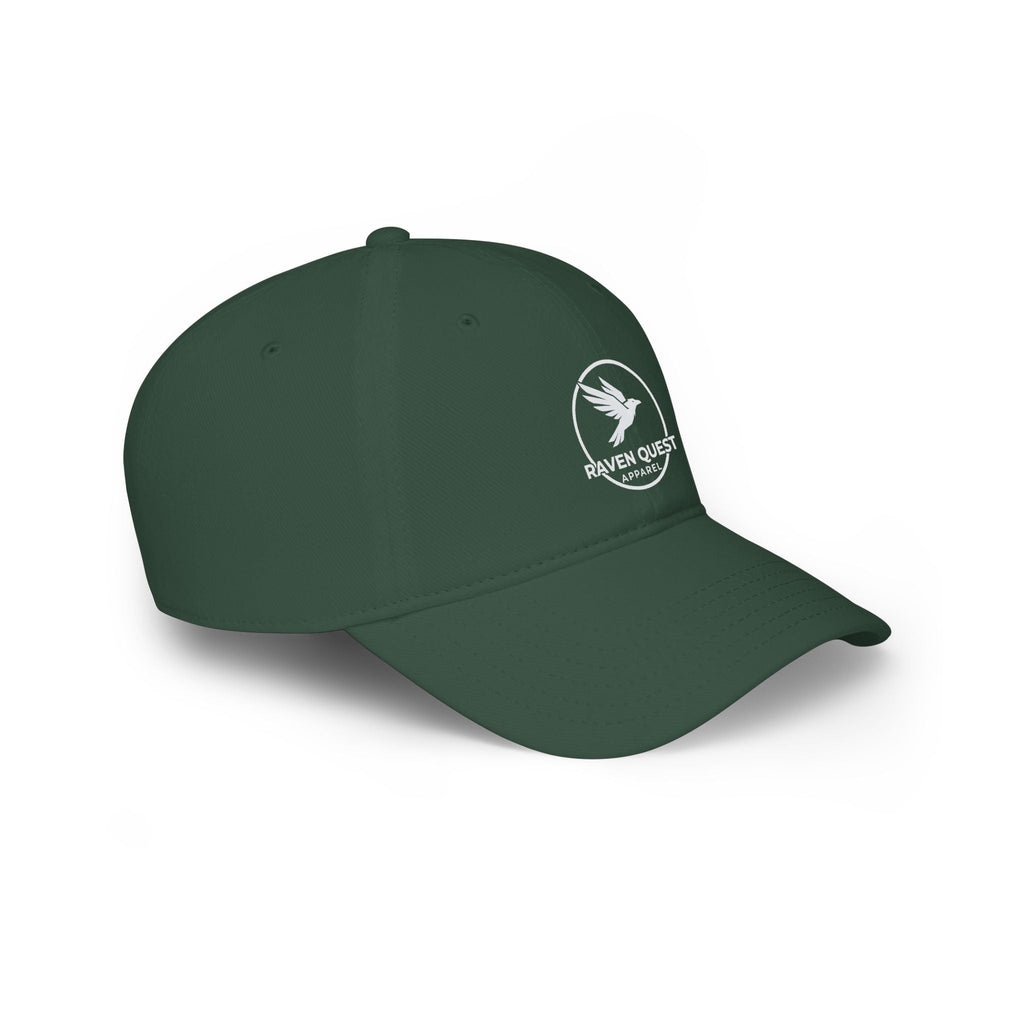 Raven Quest Low - Profile Baseball Cap — Embroidered Raven Logo Hat - Raven Quest Apparel