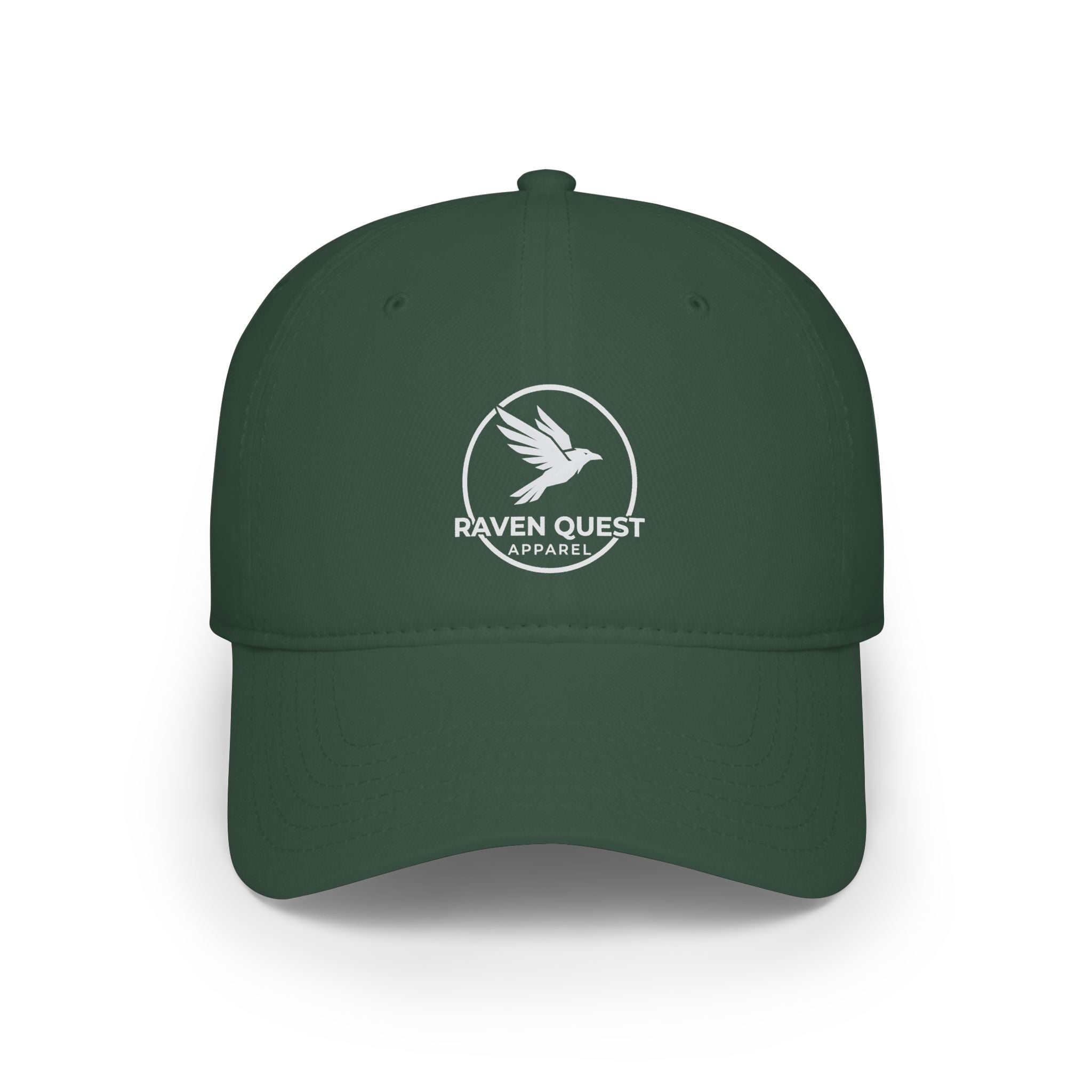 Raven Quest Low - Profile Baseball Cap — Embroidered Raven Logo Hat - Raven Quest Apparel