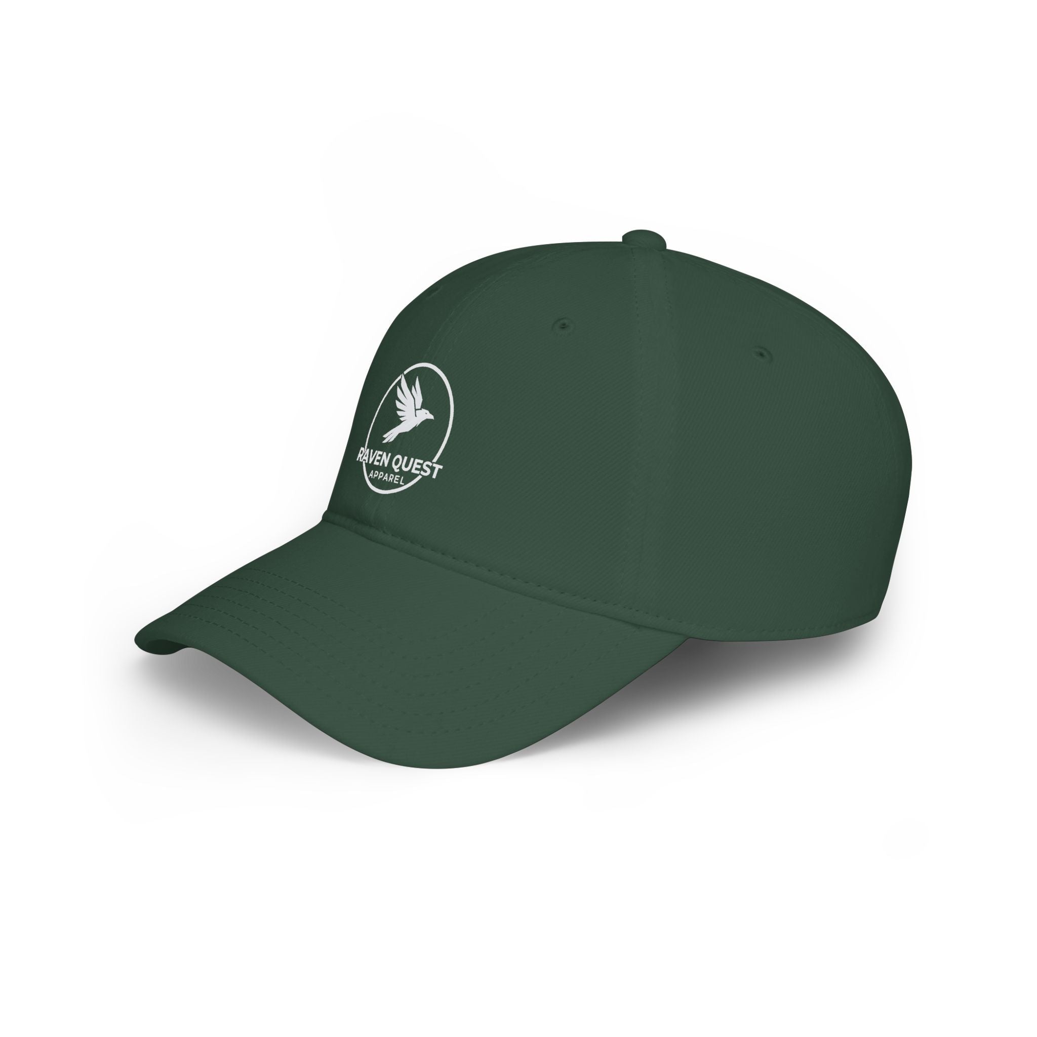 Raven Quest Low - Profile Baseball Cap — Embroidered Raven Logo Hat - Raven Quest Apparel