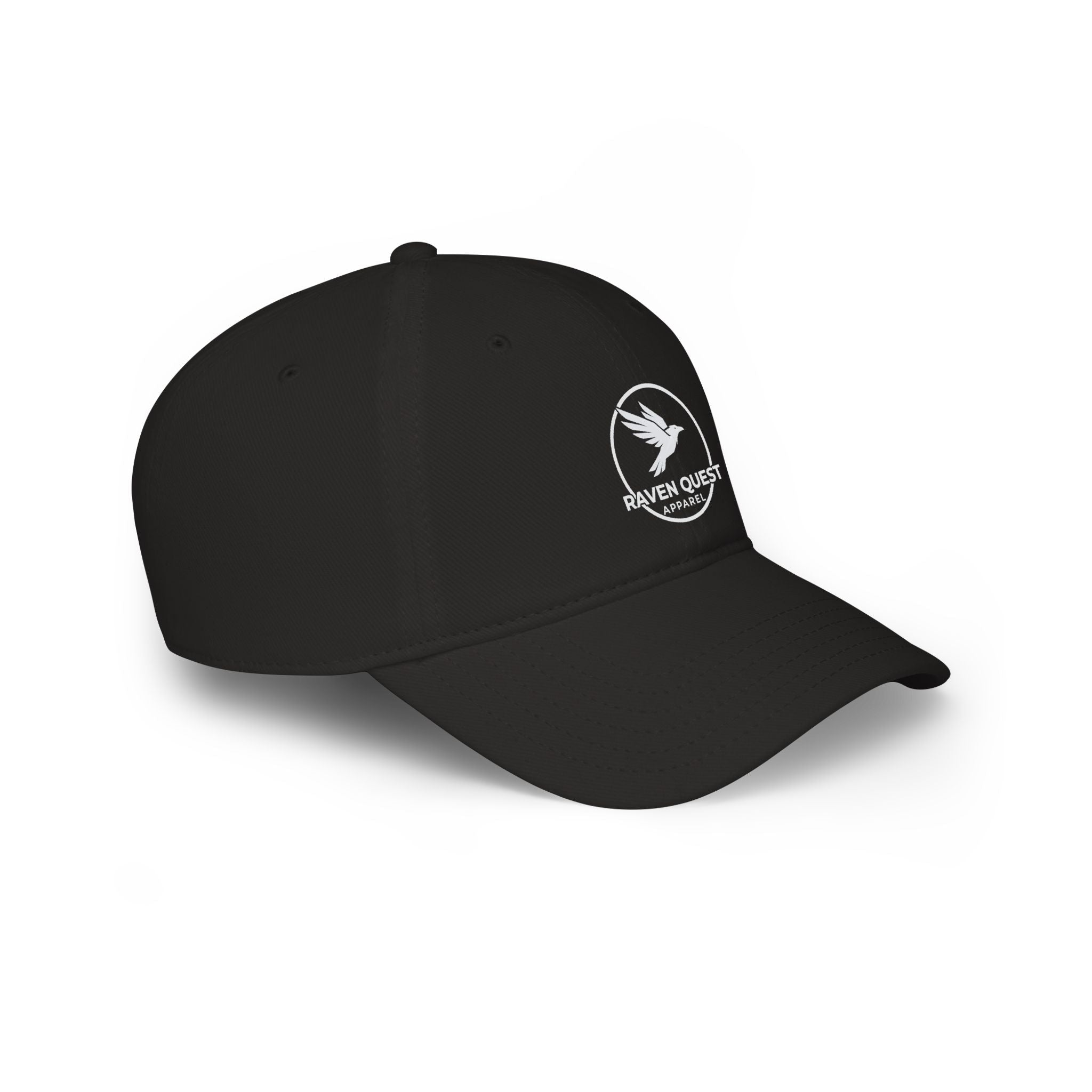 Raven Quest Low - Profile Baseball Cap — Embroidered Raven Logo Hat - Raven Quest Apparel