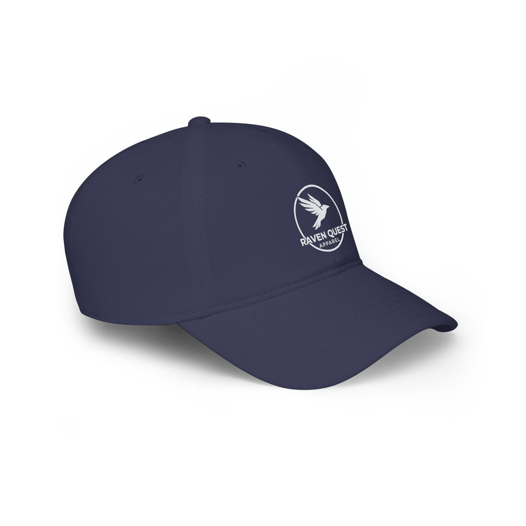 Raven Quest Low - Profile Baseball Cap — Embroidered Raven Logo Hat - Raven Quest Apparel