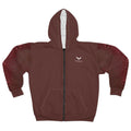 Raven Zen Fire Floral Zip Hoodie — Lotus Sleeve Print - Raven Quest Apparel