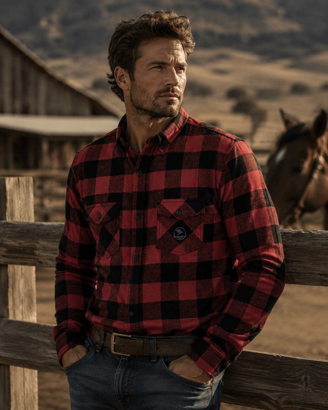 Red and Black Plaid Flannel Shirt | Raven Quest - Raven Quest Apparel