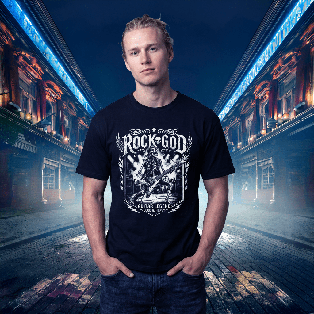 Rock God Graphic Tee | Raven Quest - Raven Quest Apparel